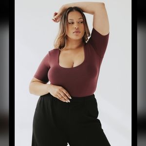 Klassy Network quarter sleeve scoop bramisuit